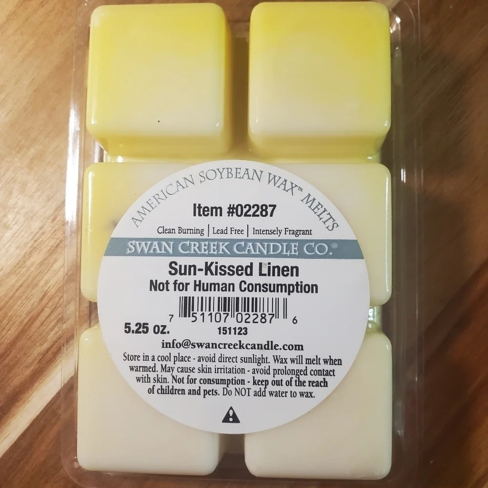SUN-KISSED LINEN by SWAN CREEK CANDLE CO Herbal Melts 100% Natural Wax 5.25 oz